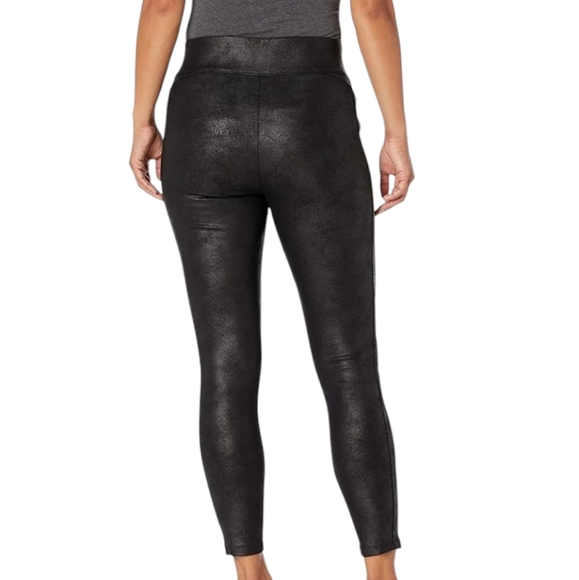 DEMOCRACY Glider Black Faux Leather Look Pull On Leggings - Picture 3 of 13